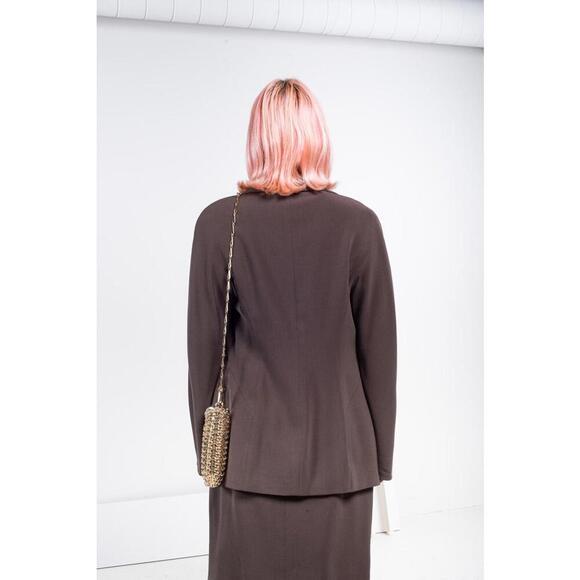 Jil Sander Vintage Brown Double Breasted Blazer - Picture 6 of 8